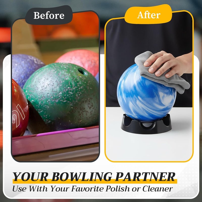Yookeer Bowling Ball Spinner Stand, 360° Smooth Rotating Ball Cup Holder with Easy Multi-Angle Grip, Universal Bowling Accessories for Optimal Performance, Cleaning & Polishing - Image 5